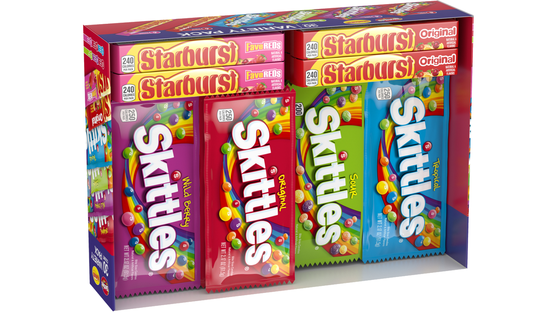 Starburst and Skittles Chewy Candy Variety Box